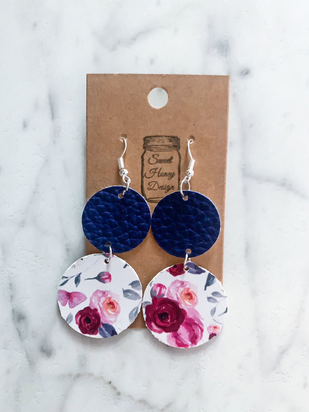 Blue and Floral Circles