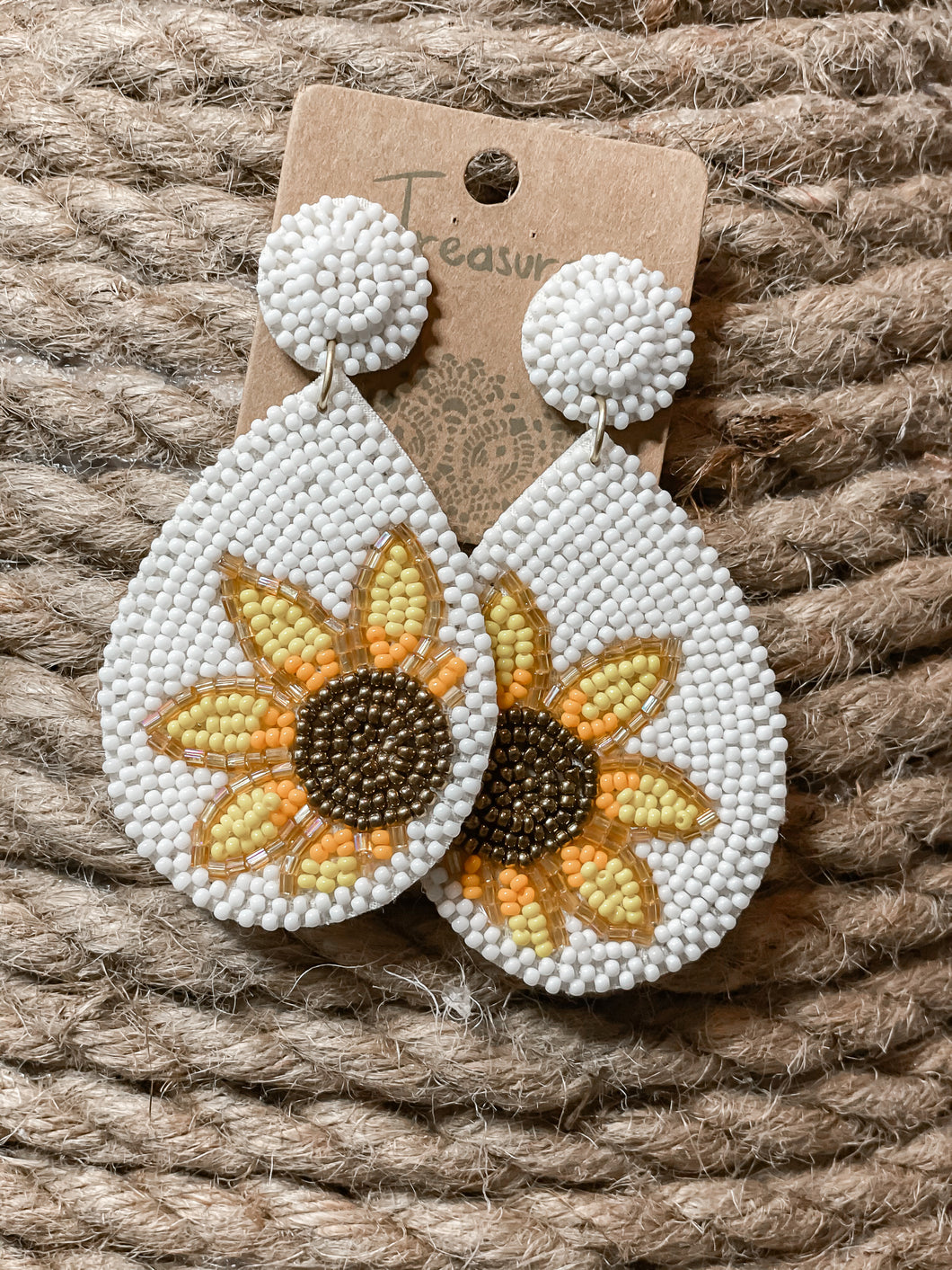 Sunflower Seeds Earring