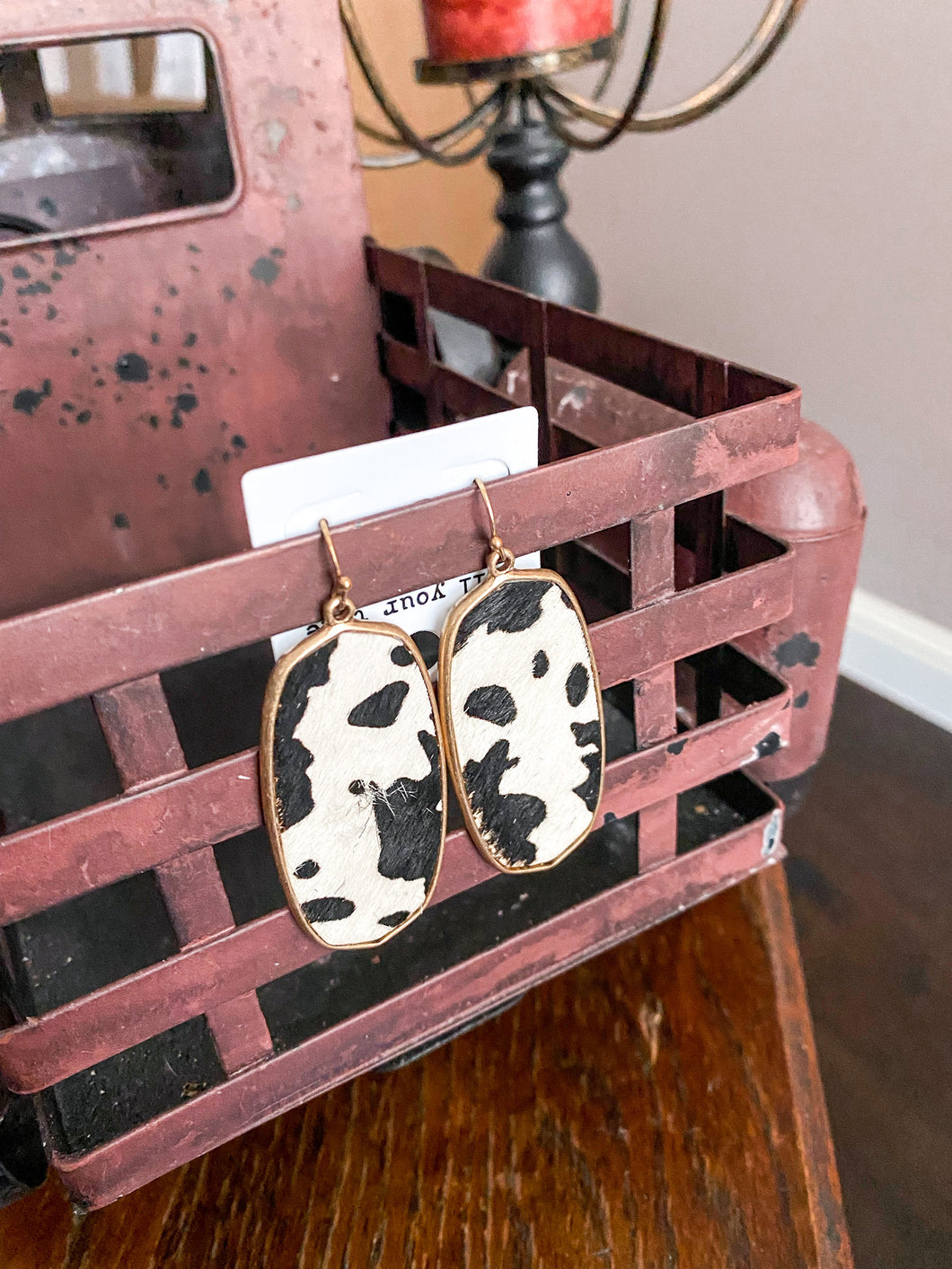 Cowhide Cutie Earring